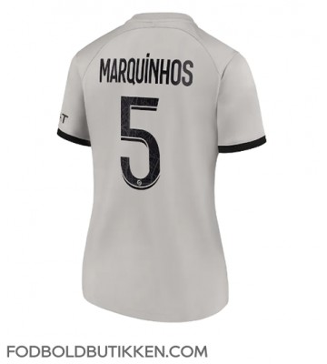 Paris Saint-Germain Marquinhos #5 Udebanetrøje Dame 2022-23 Kortærmet